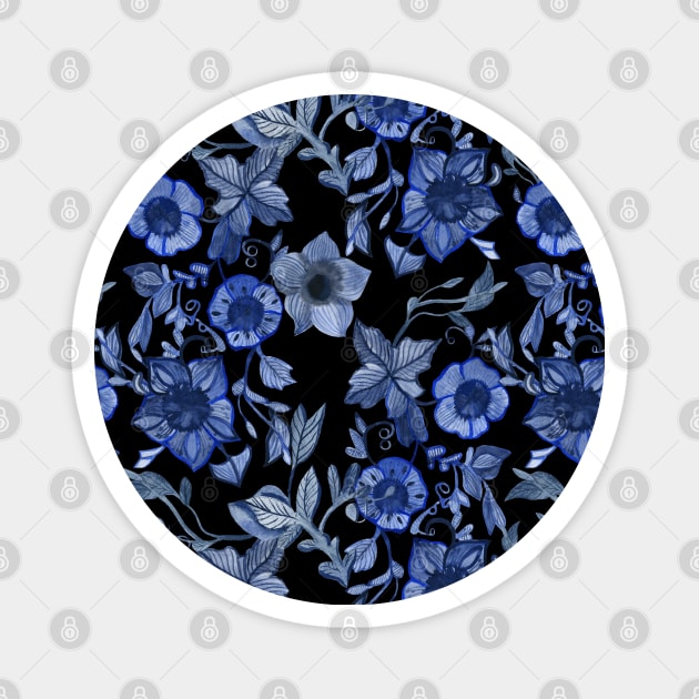 Blue flowers Magnet by Irina_Reznikova